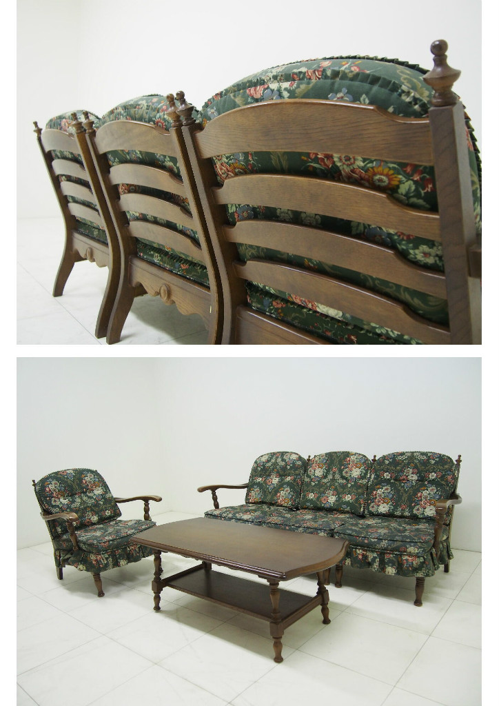 ◇飛騨産業◇キツツキ◇穂高シリーズ◇3人掛けソファ◇ナラ材◇