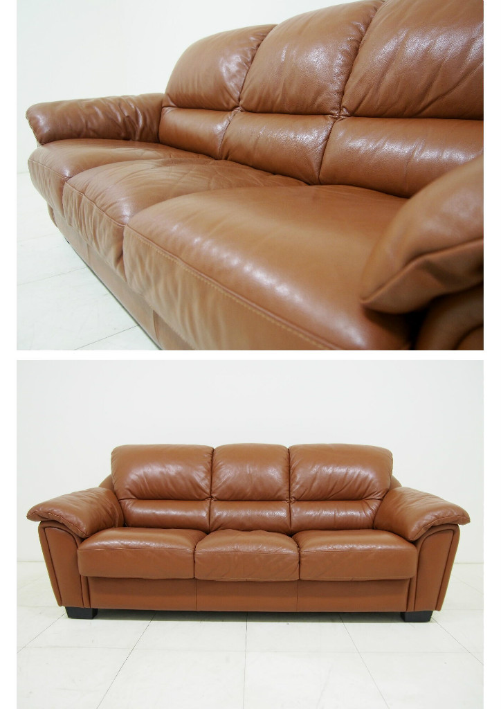 新作入荷，定番 ☆展示美品☆□IDC大塚家具□3人掛けソファ アルバ□総