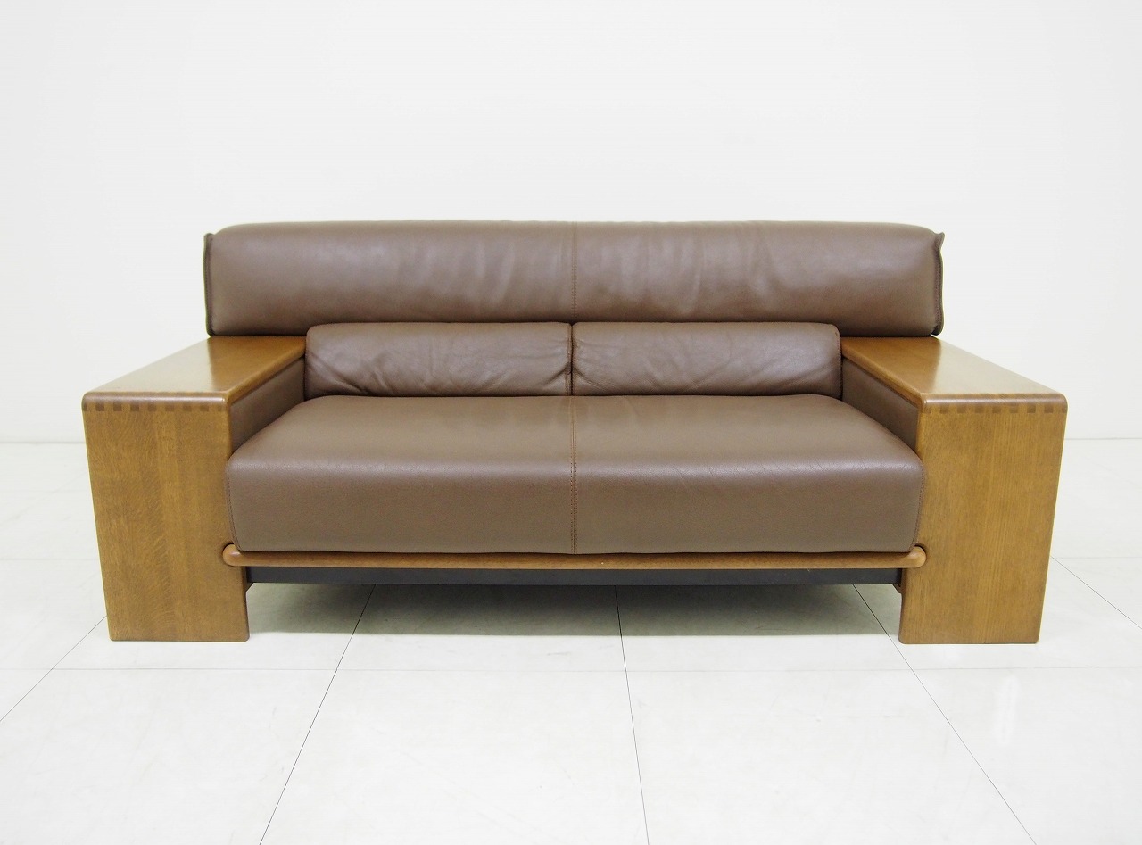 GT27 カンディハウス BOLS 本革 2人掛け ソファ ２P ラブ C/T6 GT27 カンディハウス BOLS 本革 2人掛け ソファ 2P ラブ C/T6 ☆美品