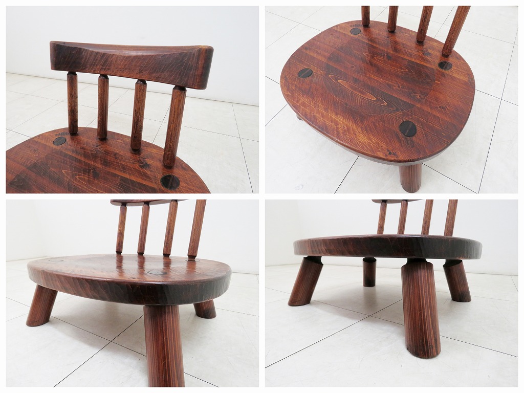 矢澤金太郎 あぐら椅子 桧 無垢材 指物家具 木工作家 チェア 低座椅子